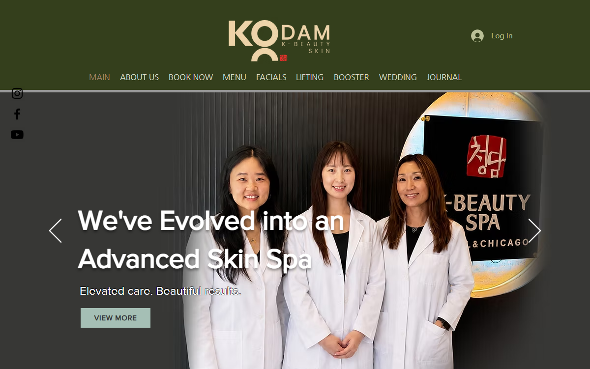 KODAM Skin Aesthetic website